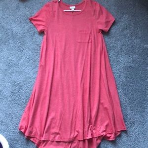 Coral Lulu LaRoe dress